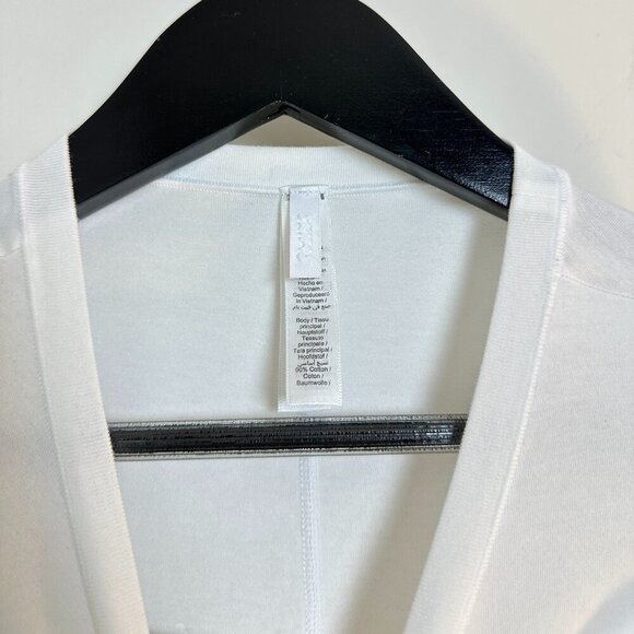 SKIMS Cotton Jersey Heart Mini Dress in White Size Medium - Picture 7 of 12